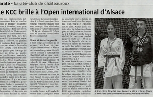 Le KCC36 brille à l’Open International d’Alsace.